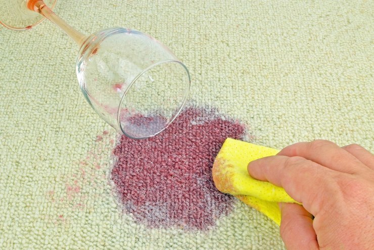 cleaning carpet